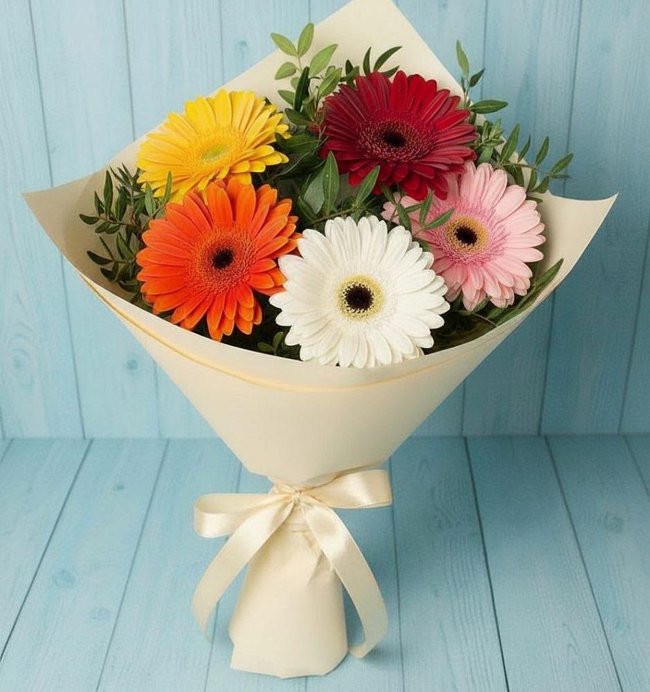 Букет цветов из: Герберы в Воле