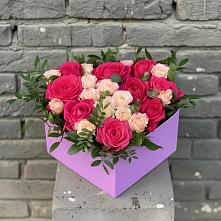 Цветочная композиция из Розы в коробке в Воле