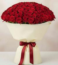 Букет 101 Красная роза Милано в Воле