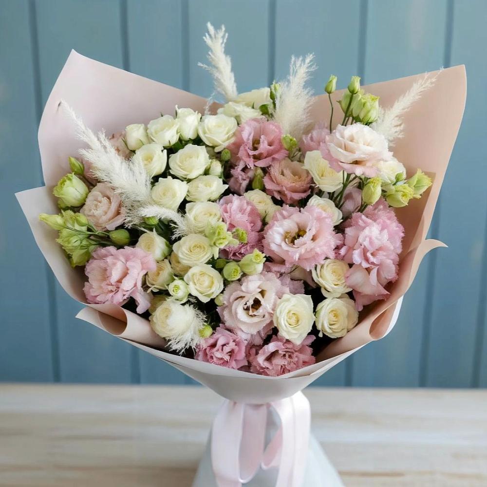 Букет цветов из: Альстромерии и Розы в Воле