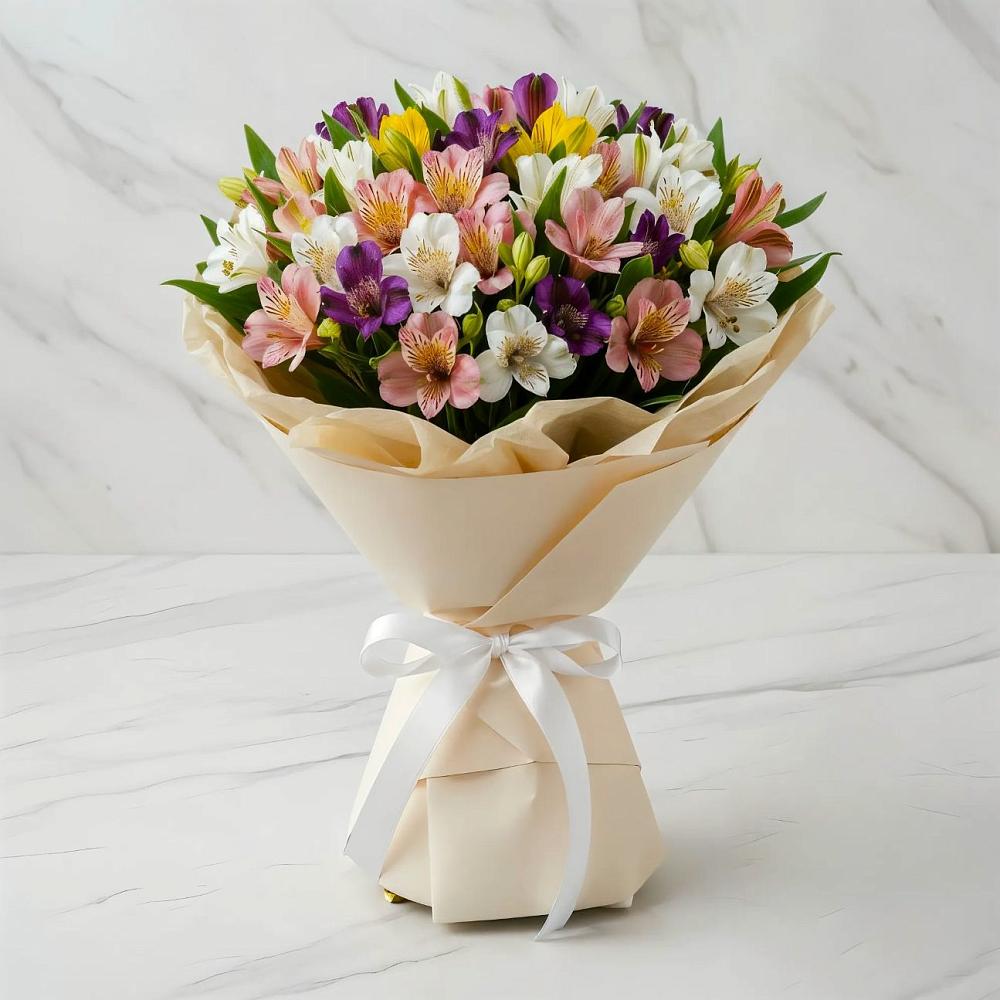 Букет цветов из: Альстромерии в Воле