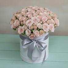 Цветочная композиция из Розы в шляпной коробке в Воле