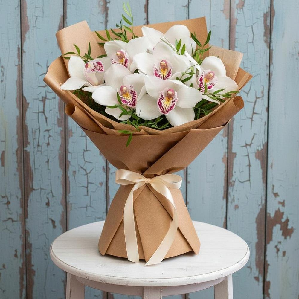 Букет цветов из: Орхидеи и Розы в Воле