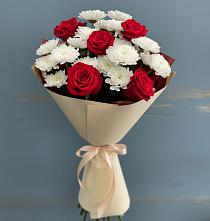 Букет цветов из:  Розы и Хризантемы в Воле