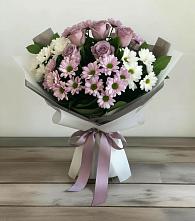 Букет цветов из:  Хризантемы и Розы в Воле