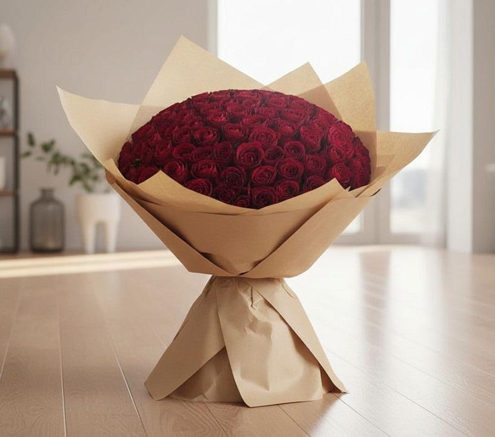 Букет 101 Красная роза в Воле