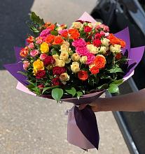 Букет Микс из разноцветных кустовых роз #REPLACE_PRED# Воле