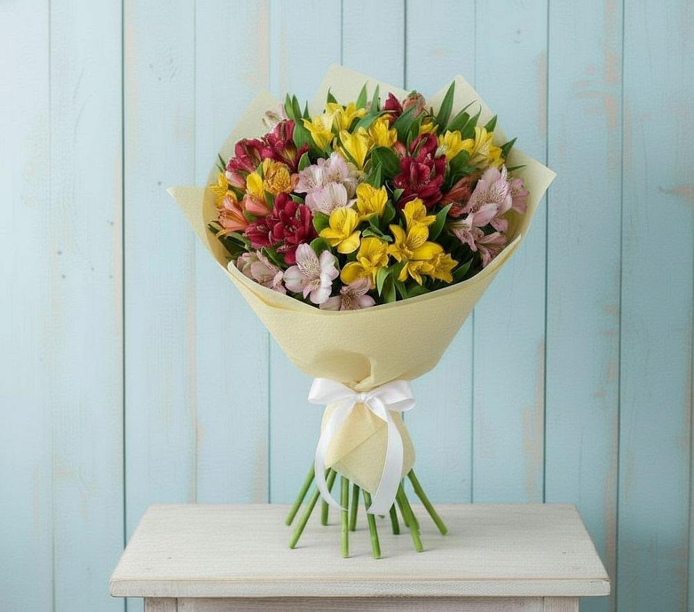 Букет цветов из: Альстромерии в Воле