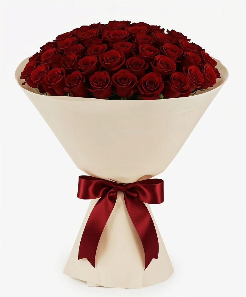 Букет 101 Бордовая роза Блэк Бакарра в Воле