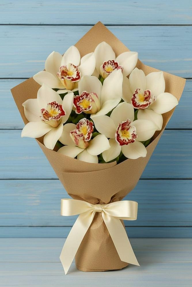 Букет цветов из: Орхидеи и Розы в Воле